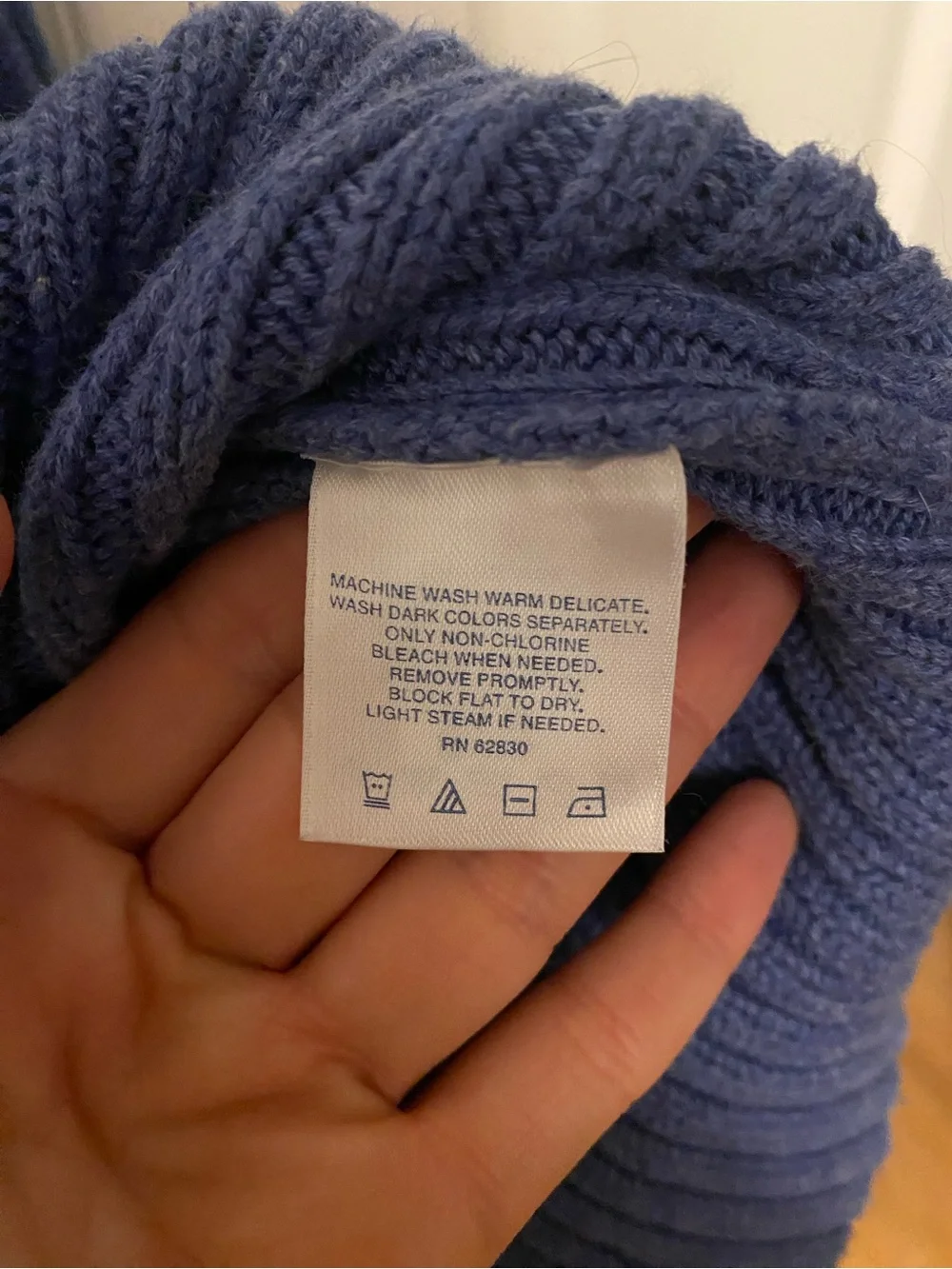 Lands' End Women’s Ribbed Half-Zip Sweater in Blue